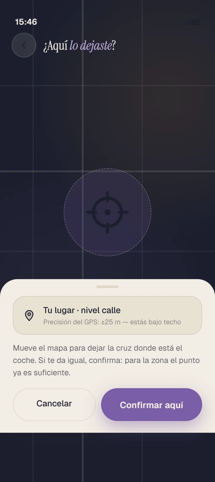 Marcar dónde dejaste el auto.